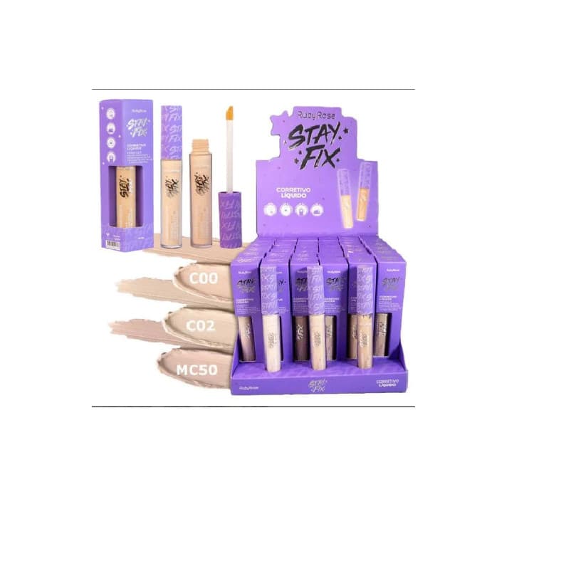 Corretivo Liquido Stay Fix Ruby Rose Cobertura Alta 1