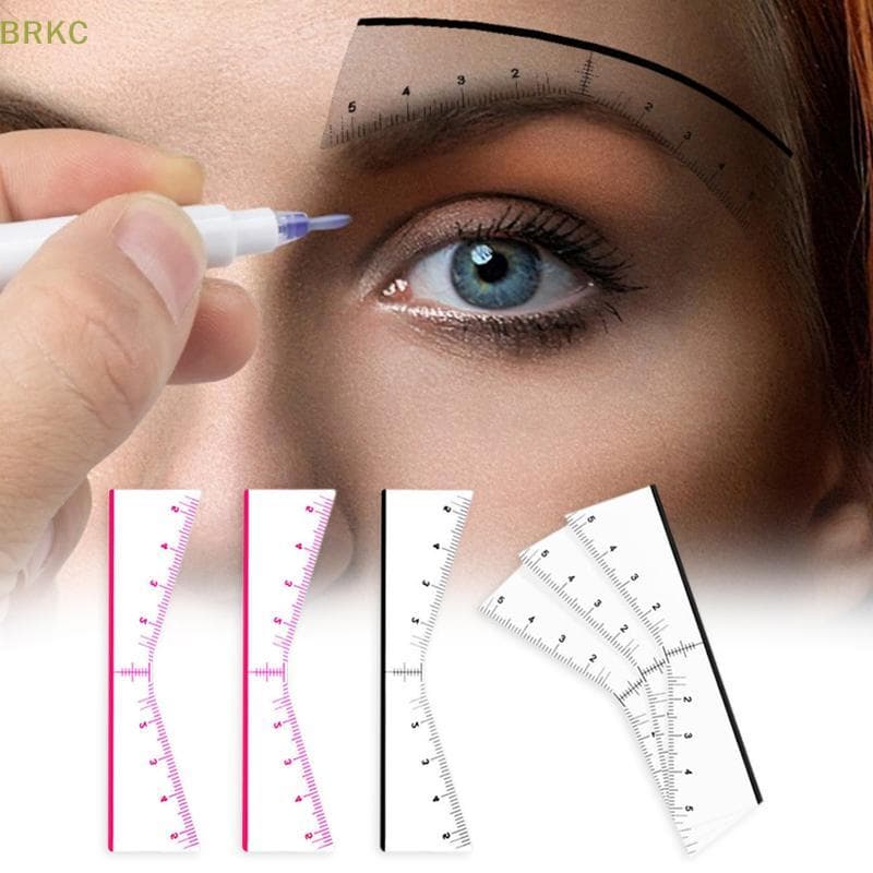 BRKC Descartável 20/25pcs Régua De Sobrancelha Adesivo Autoadesivo Guia De Posição De Tatuagem Maquiagem Permanente Ferr