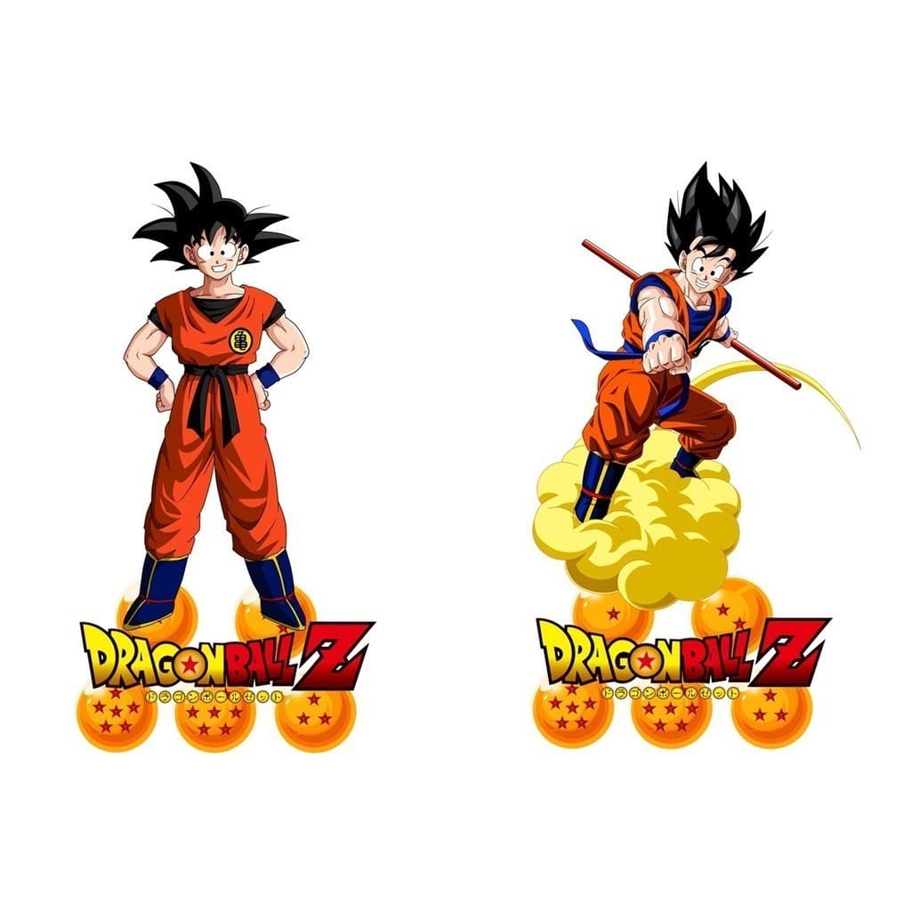 dragon ball kit decoração de festa infantil 4 display de mesa de 20cm
