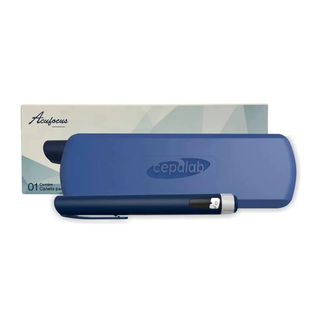 Caneta Para Insulina Acufocus Com Case Rígida