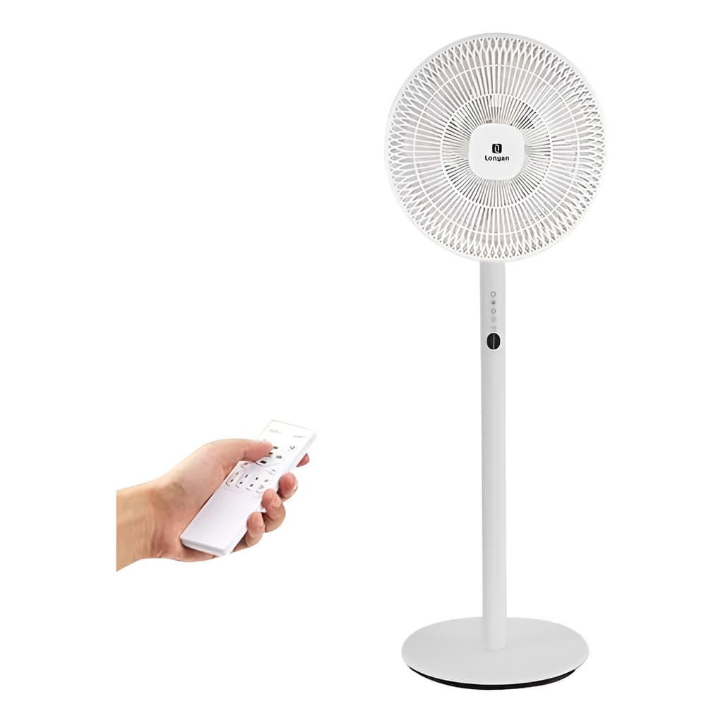 Ventilador De Coluna Com Controle Remoto 45w Silencioso 32.5 Cm 50 Hz/60 Hz Branco Branco Plástico