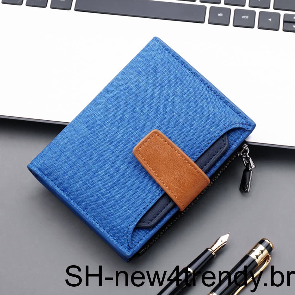 Carteira Masculina Bolsa De Dinheiro Requintado À Prova D'água Multicolorido Doce Presente Couro PU Elegante Saco De Moe