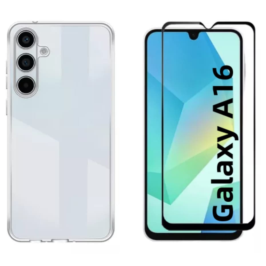 Kit Para Samsung A16 - Película 3d + Capa Tpu