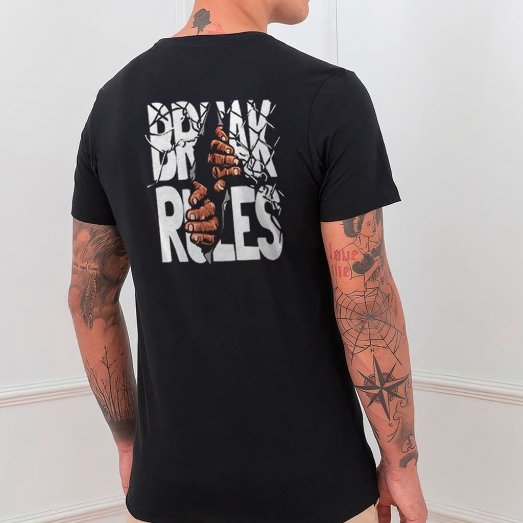 Camiseta Unissex Camisa Basica Casual 100% Algodão Arte Role
