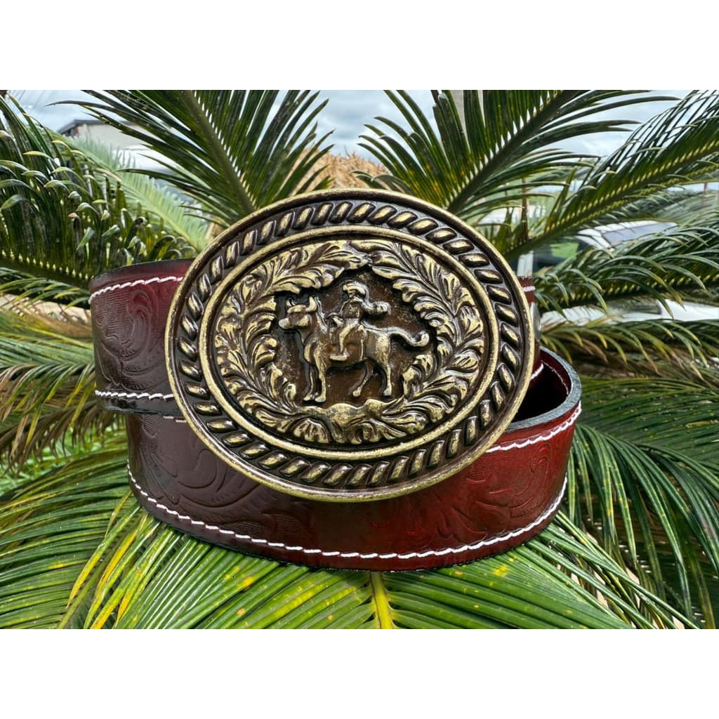 Cinto Western Floral Baladeiros Estilo Country Em Metal  cinto de couro, cinto masculino/feminino