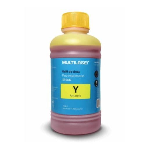 Refil de Tinta p/ Eco Tank Epson 250ML Amarelo RF016 Multilaser