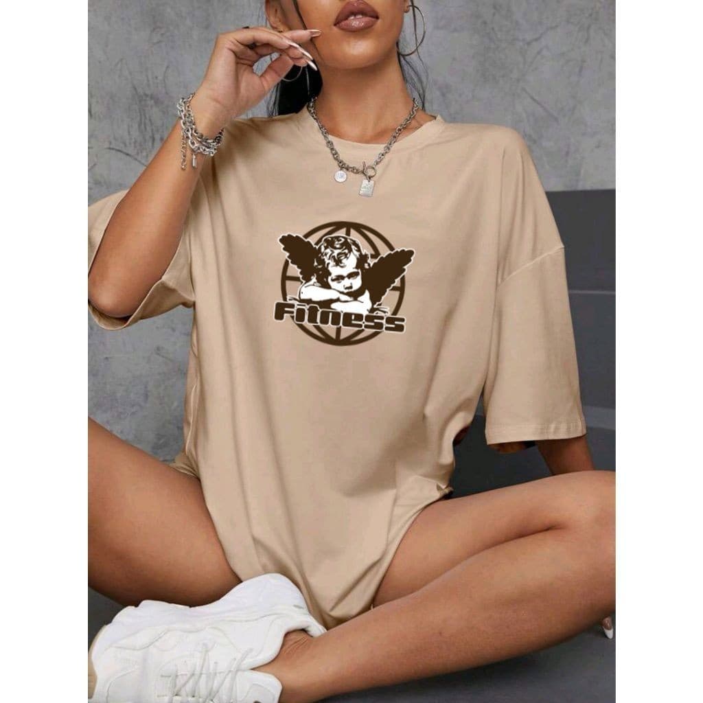 Camisa Camiseta T shirt Algodão Blusinha Treino Fitness Gym Feminina Academia ANGEL