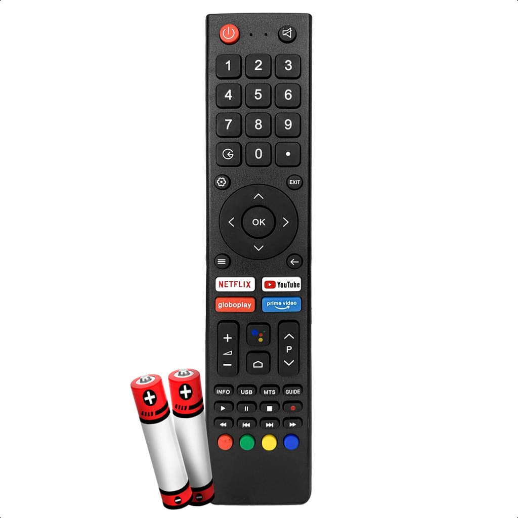 Controle Remoto Compatível com Tv Philco Smart Tv Netflix Youtube Globoplay com Pilha
