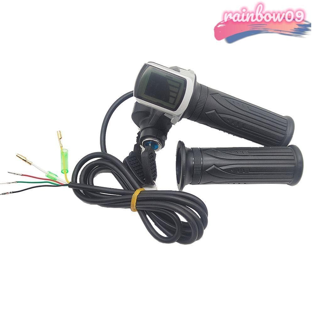 Aperto Do Acelerador De Scooter RAINBOW09 , Bicicleta Elétrica Com Display LCD Trava De Chave , Indicador De Energia