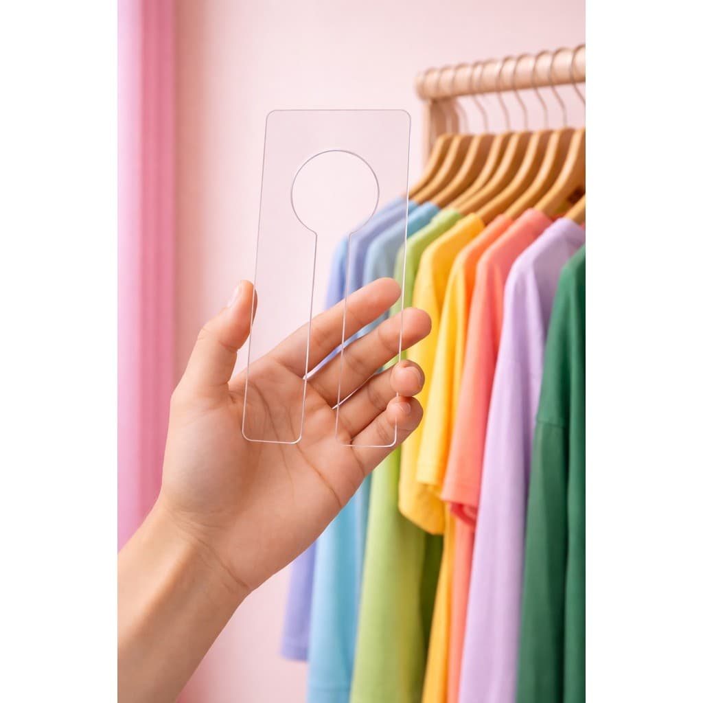 Separador De Cabides Organizador Divisor Em Acrílico para guarda roupa closet