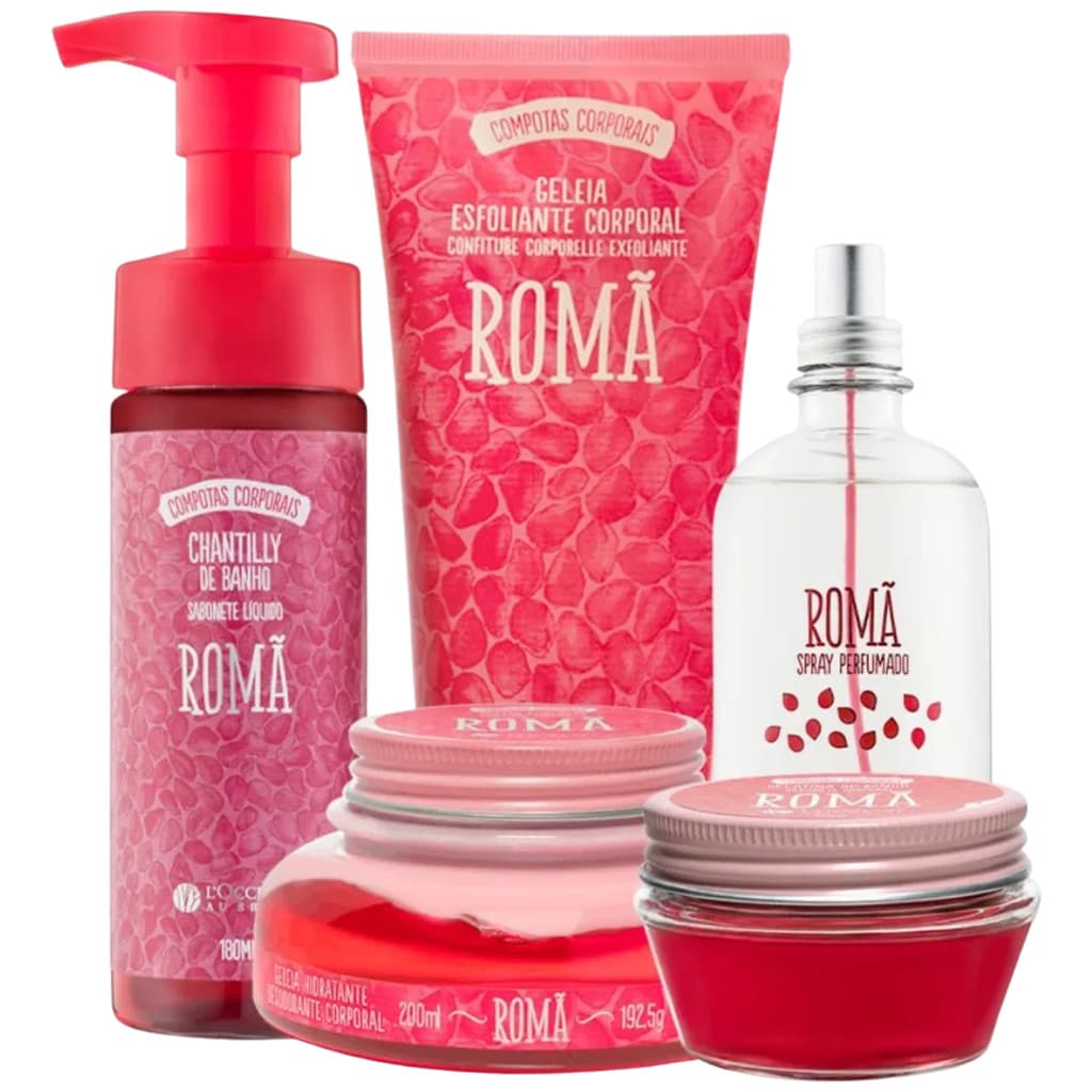 Kit L’Occitane au Brésil Romã Combo Completo 5 Ítens