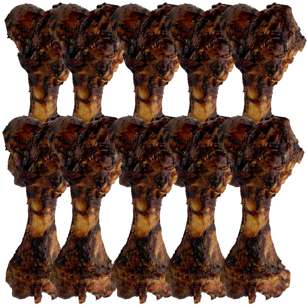 Kit 10 Fêmur Suíno Osso Natural Mordedor Premium para Cachorros BeefBone