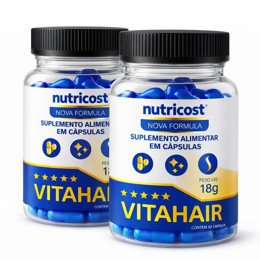 2x Vitahair 60 caps Vita Hair Suplemento de Uso Diário
