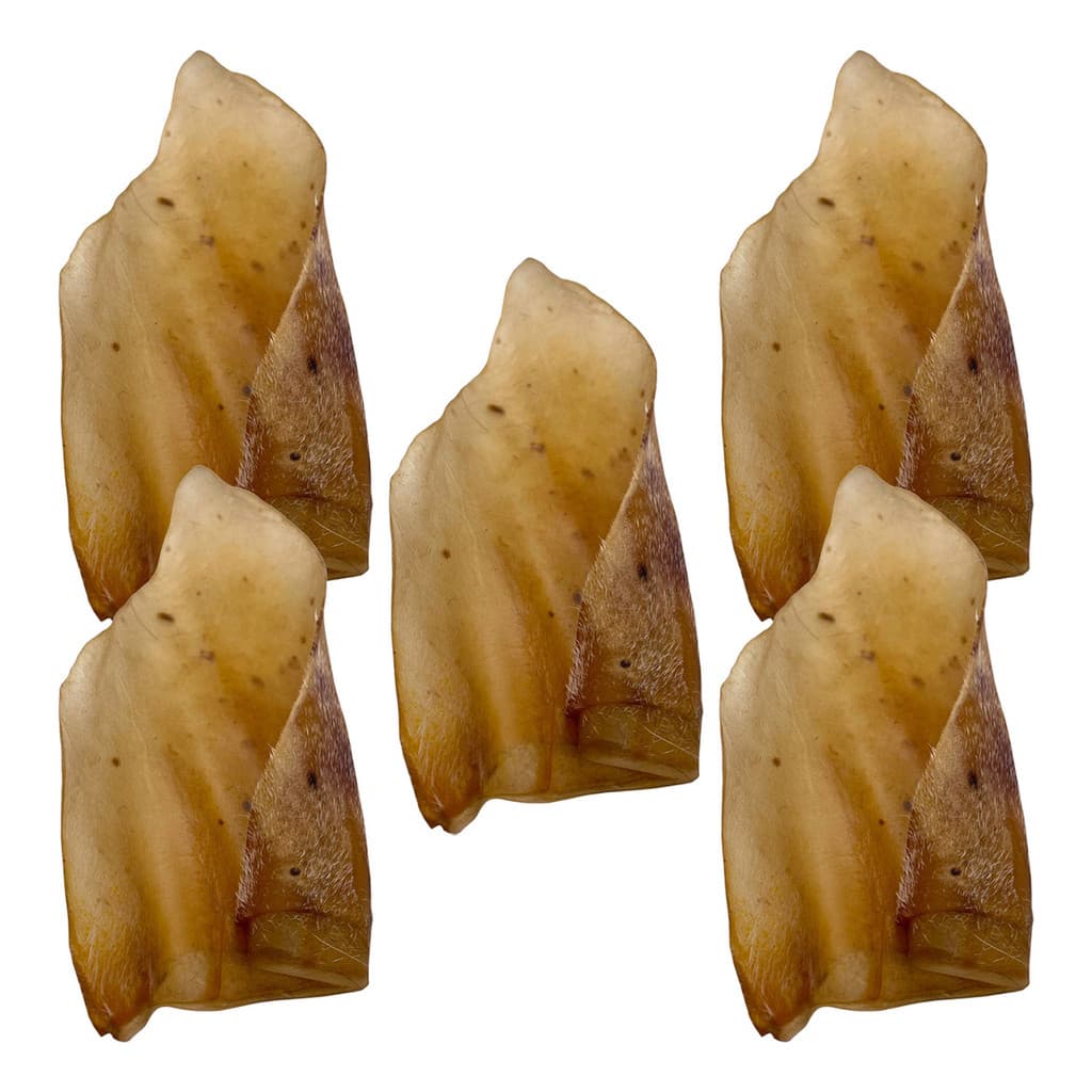 Kit 5 Petisco Natural Orelha Bovina BeefBone para Cães Adultos