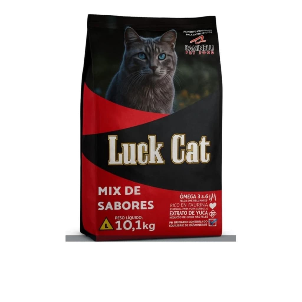 Ração Luck Cat Mix Gatos Adulto 10kg Original