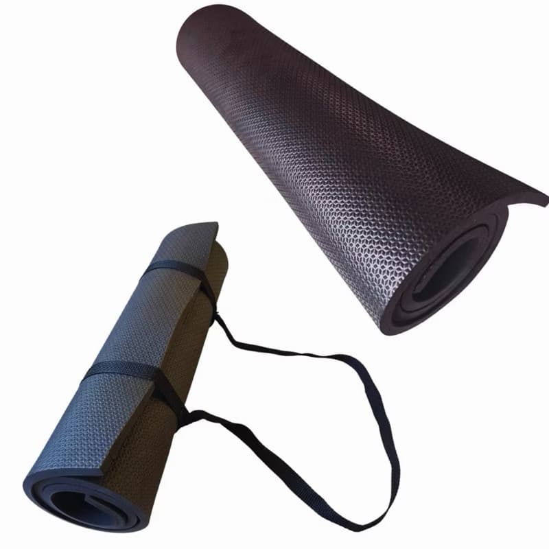 Colchonete COM ALÇA Antiderrapante para Academia 1,00x50 10mm Texturizado Envio Imediato