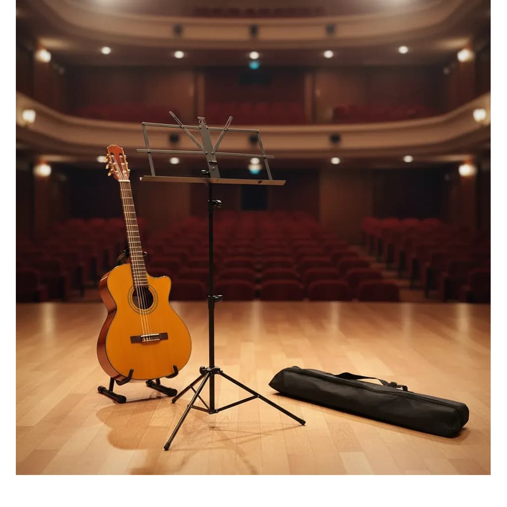 Suporte Partitura Dobravel Portatil Profissional + Bolsa Klx