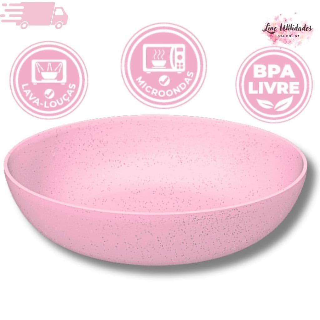 Prato Fundo Helsim 1200ml | Kit 1, 3 ou 6 un | Plástico Resistente, Sem BPA, Cores Sortidas