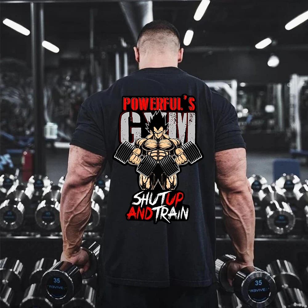 Camiseta Oversized Vegeta Gym Premium King Academia Premium Blusao Unissex Blusa Treino