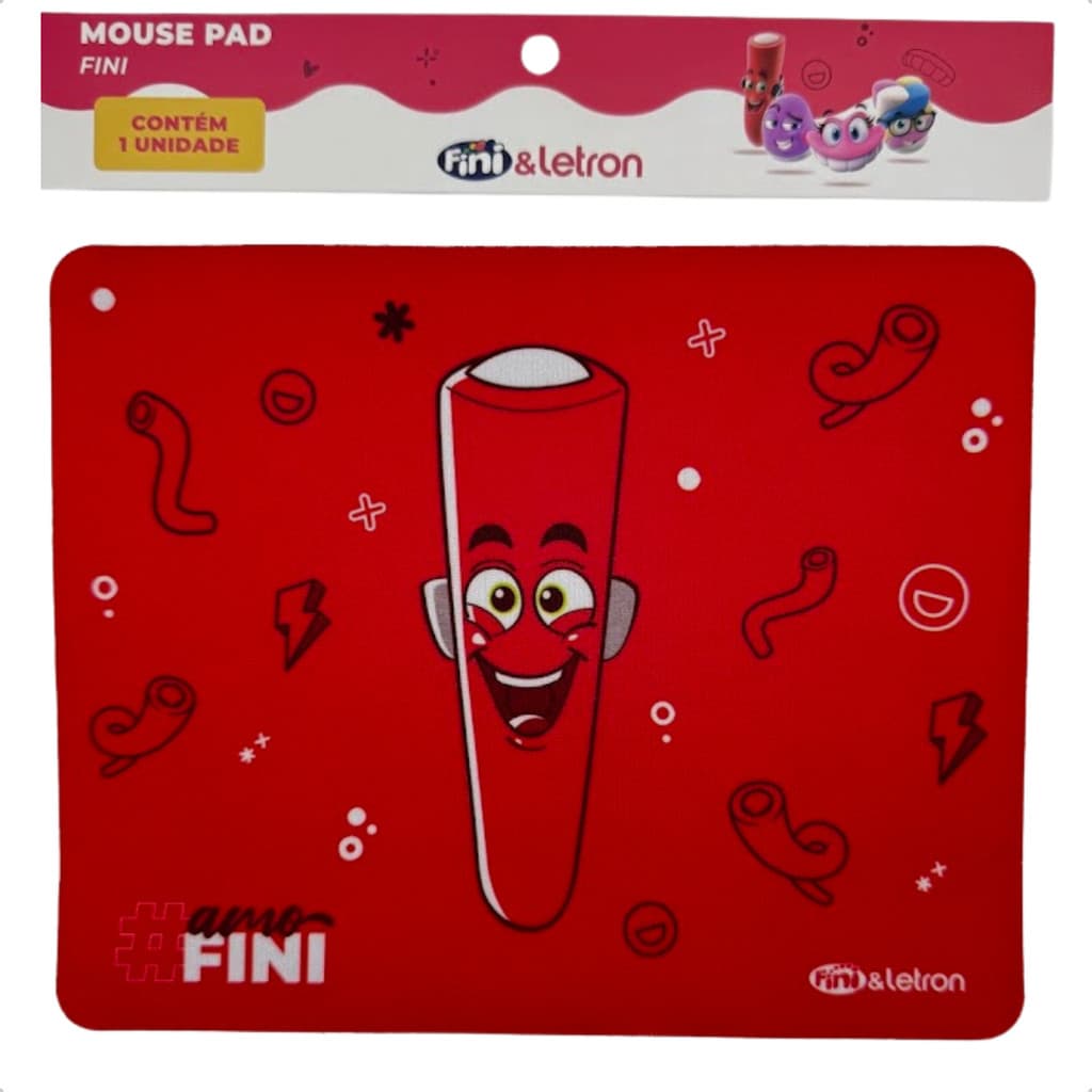 Mouse Pad Slim Vermelho Fini