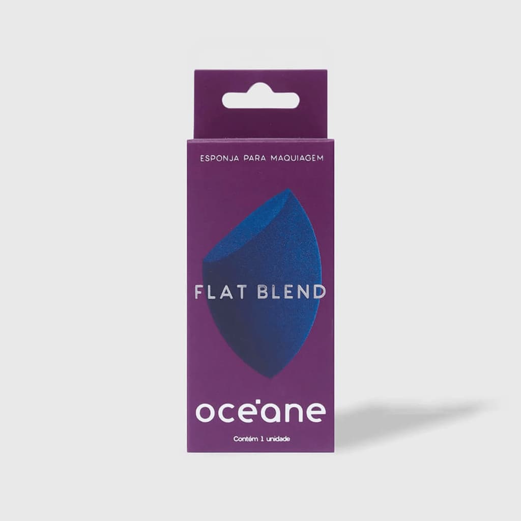OCE'ANE ESPONJA DE MAQUIAGEM - FLAT BLEND AZUL BZL