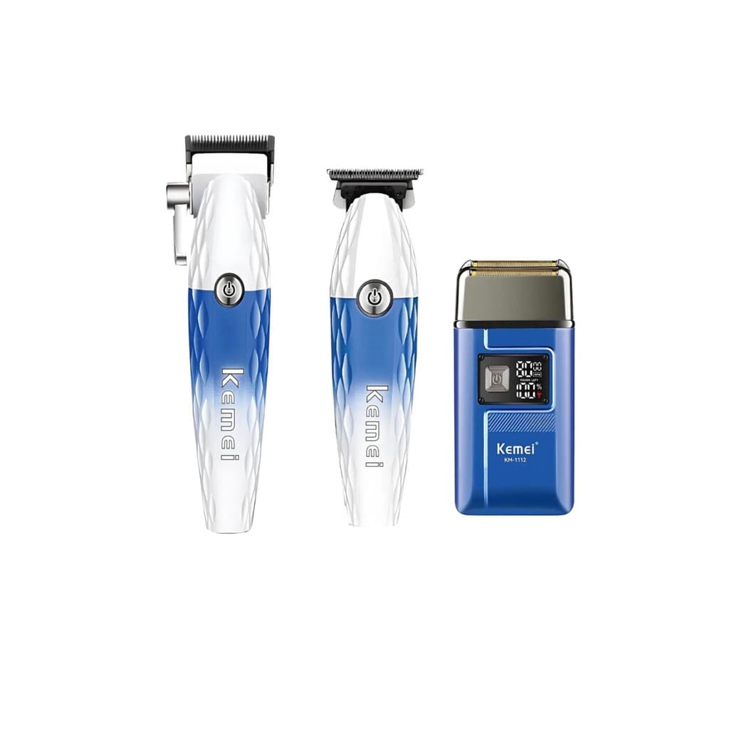 Maquina Profissional kemei Corte km 1689a + Acabamento km 1690a + Shaver km 1112