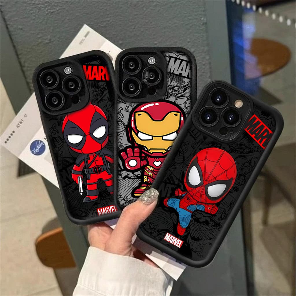 Capa À Prova De Choque Para IPhone 17 Pro Max 16 15 13 11 14 12 11 Plus Air Xs XR Super-Herói Padrão Caso De Telefone