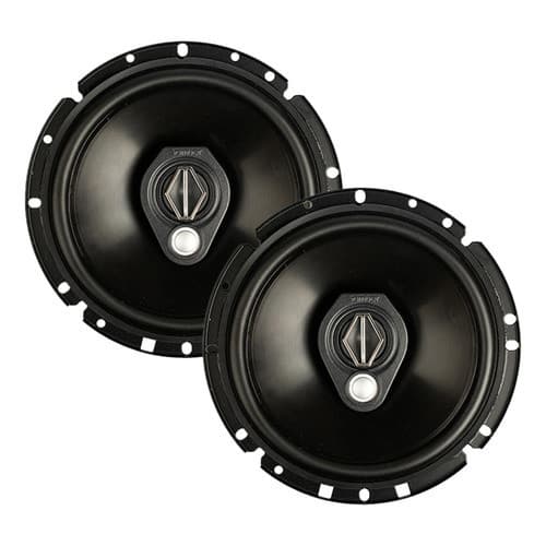 Par Alto Falantes Bomber Bbr Triaxial 6 Polegadas 120wrms Carcaça Metalica Cor Preto