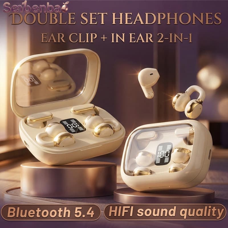 Senbenbao Fones De Ouvido Q10 Bluetooth Novo Conjunto Duplo ENC Com Cancelamento De Ruído Bateria De Longa Duração