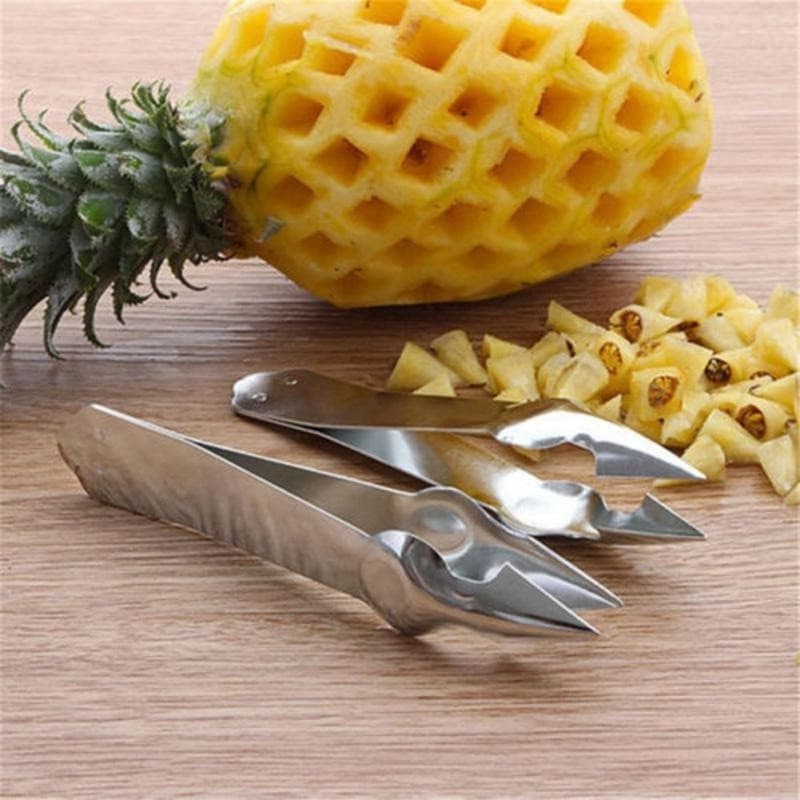Descascador de Abacaxi, Removedor de Coroa de Abacaxi, Descascador de Aço Inoxidável, Ferramenta Simples e Prática para