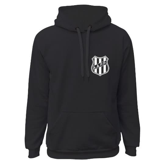 Blusa da Ponte Preta Masculina Moletom de Time Brasileiro Confortável Canguru Agasalho Feminino Futebol Moda Casual