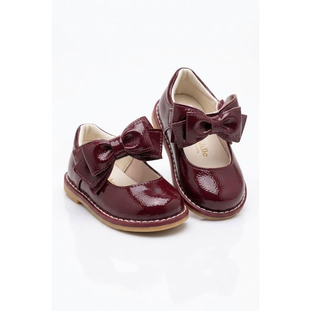 Sapatilha Menina Bordo Com Laço Xua Xua