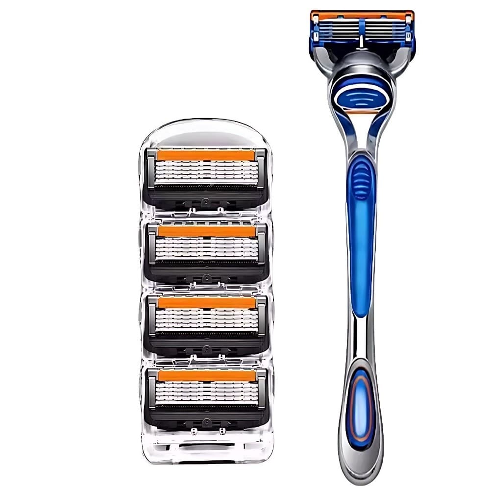Qualidade alemã novo estilo navalha lâmina de cinco camadas masculino Manual navalha Universal faca de barba navalha 5 l