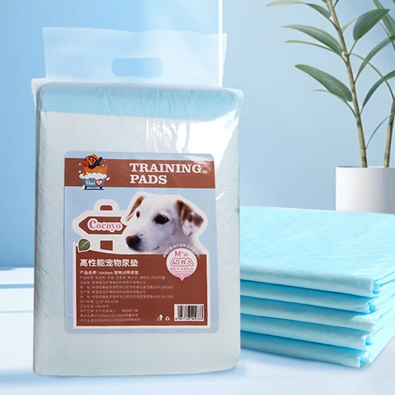 Almofada para troca de animais de estimação, 100 peças, fraldas para treinamento de cães, filhotes, cães adultos, fralda