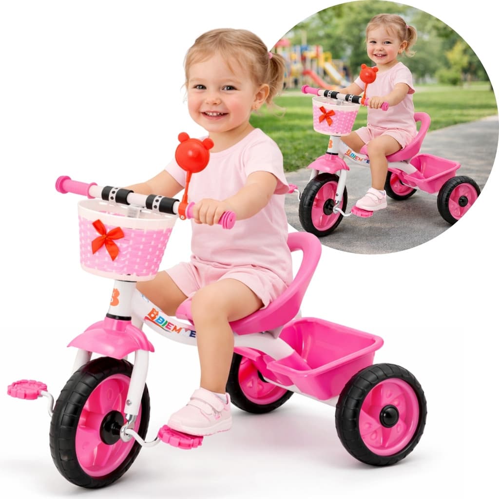 Triciclo Infantil Trike Biemme - Rosa