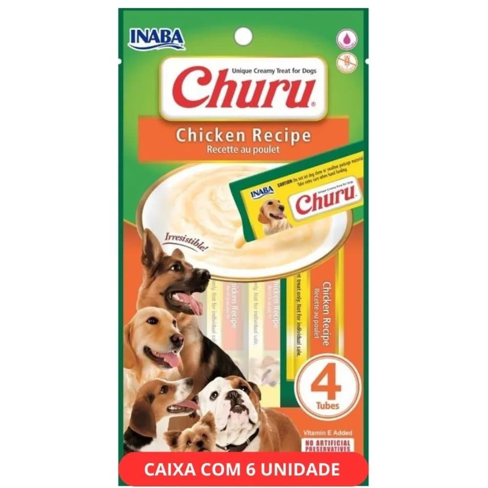 Churu Sachê Dog Para Cachorros Cães Frango