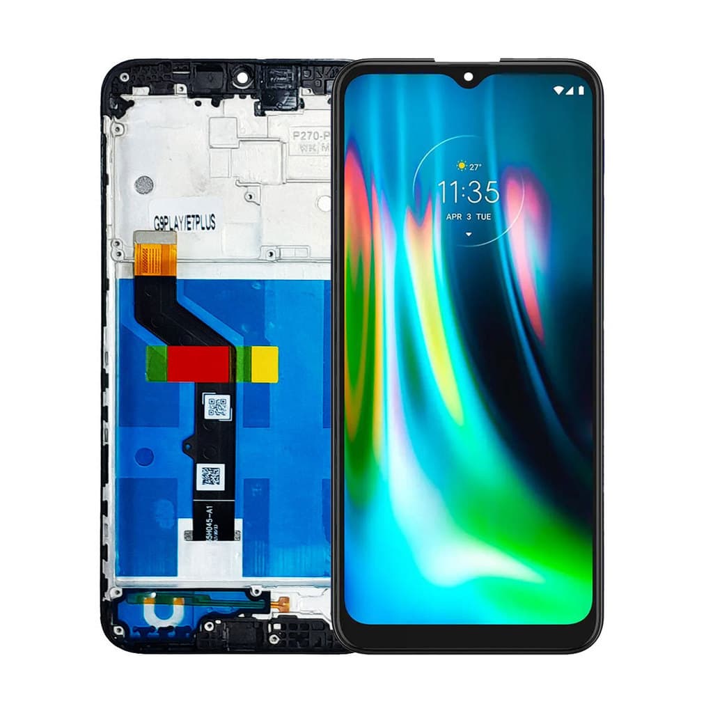 Tela Display Frontal Para Motorola Moto G9 Play / E7 Plus C/ Aro