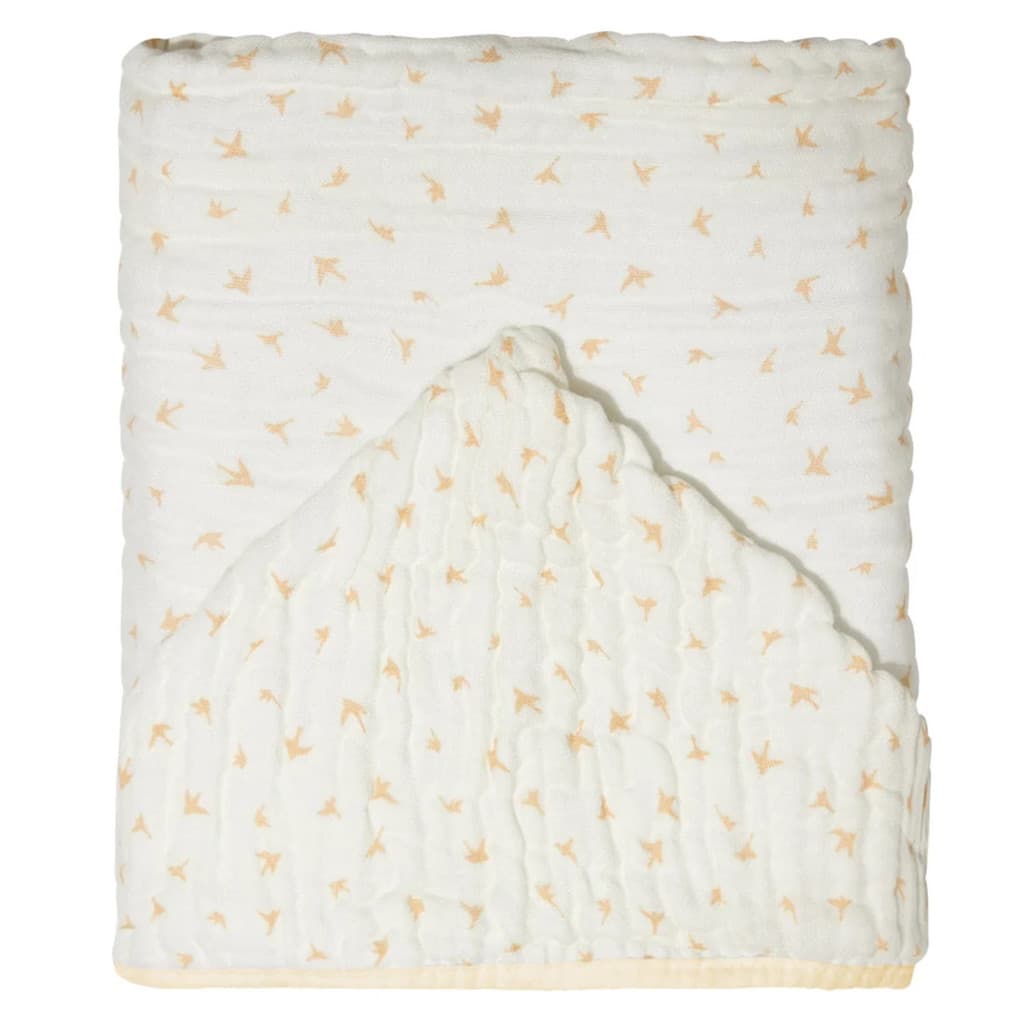 Toalha de Banho C/ Capuz Sot Bomboo Infantil Macia Conforto para Bebê 115x85cm Estampa Pássaros