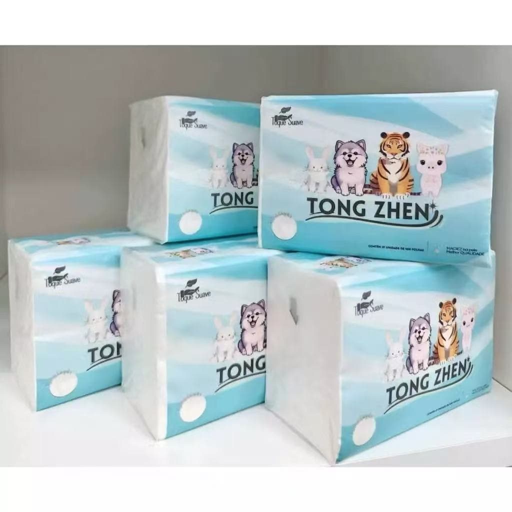 10 pacotes Lenço Papel  Papel toalha interfolha 5 dobras branco c/400 Ipel