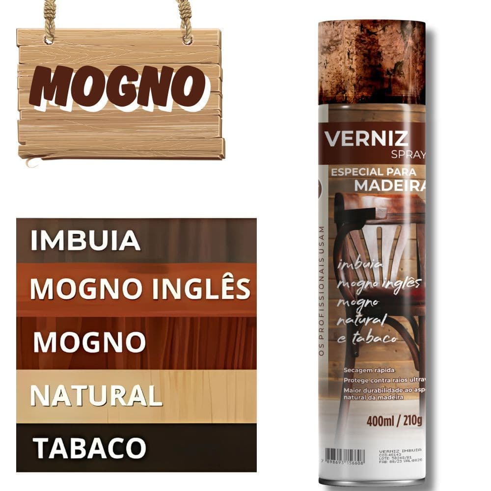 TOP VERNIZ SPRAY 400ML MOGNO - ETANIZ