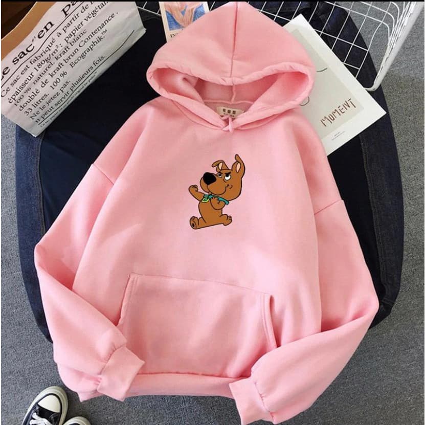 Moletom Feminino Scooby Moletom Fofo Casaco Feminino Blusa de Frio Cachorro Dog  GN
