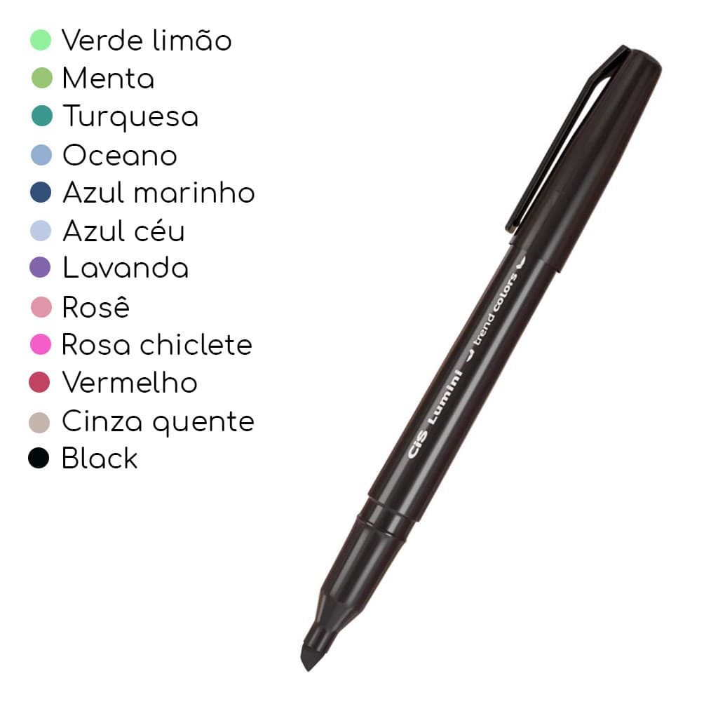 Marca texto CIS LUMINI Trend Colors - UNIDADE