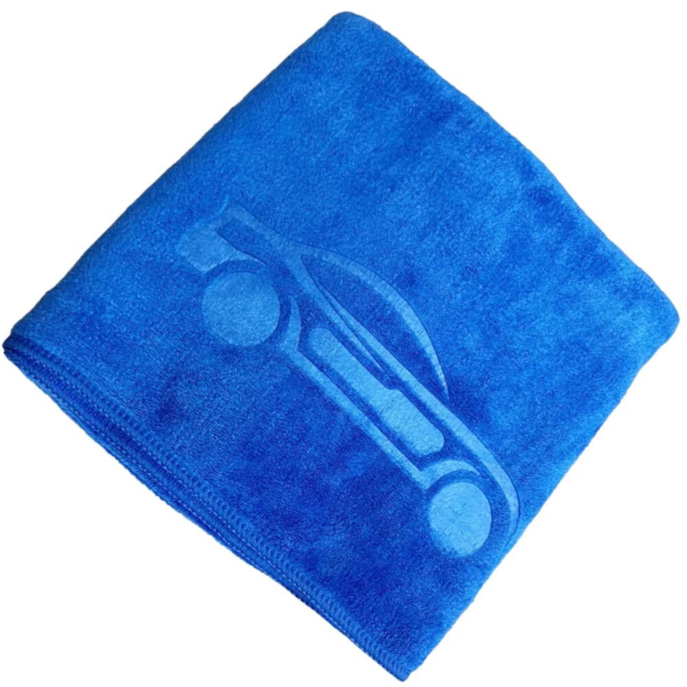TOALHA DE SECAGEM AZUL AUTO 50X90 400 GSM LOGO JS
