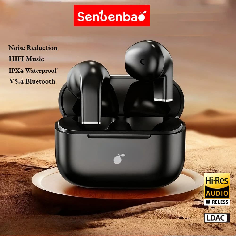Senbenbao Pro 5S/4/5max TWS Fones De Ouvido Estéreo Sem Fio Bluetooth V5.4 Com Cancelamento De Ruído Intra-Auriculares M