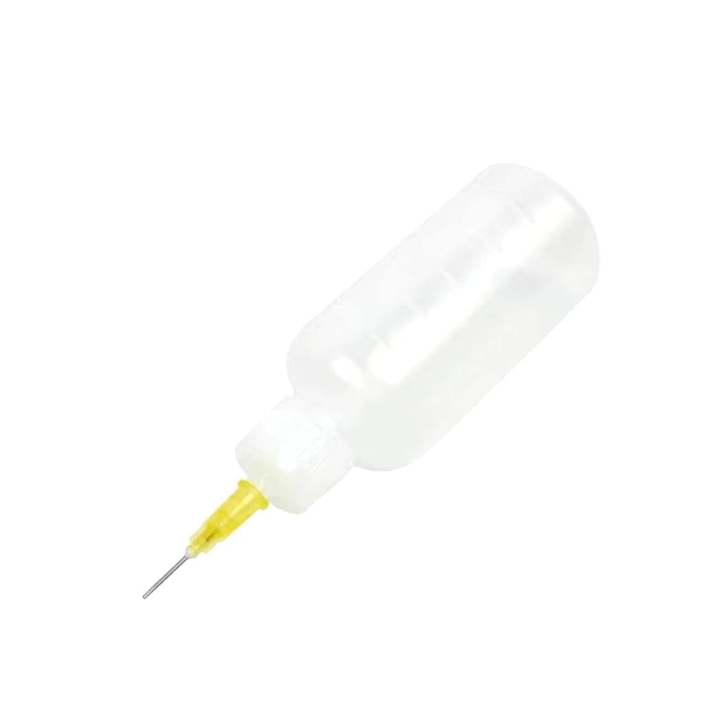 Dispenser Frasco Recipiente Plástico Para Líquidos Álcool Isopropílico Fluxo Solda Limpa Vidros 50ML com Agulha