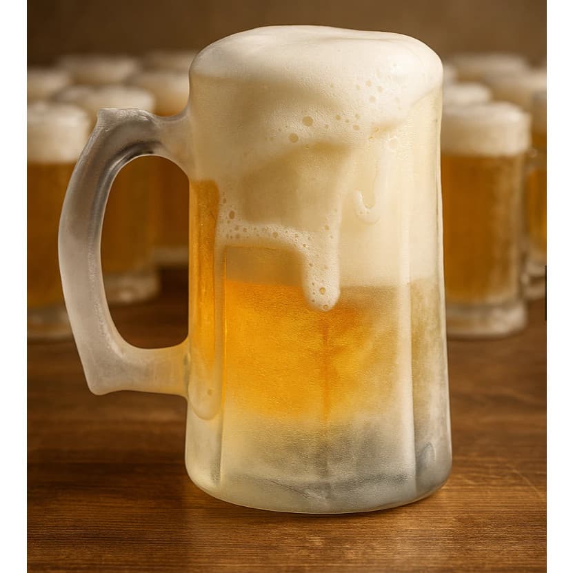 Jogo 30 Canecas de Chopp Bar Restaurante Zero Grau congelar Envio Imediato Resistente Vidro Grosso