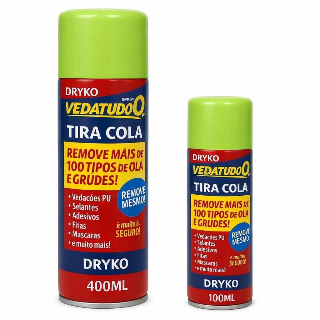 Spray Tira Cola Removedor Pu Silicones Vedatudo Dryko 400ml Dryko