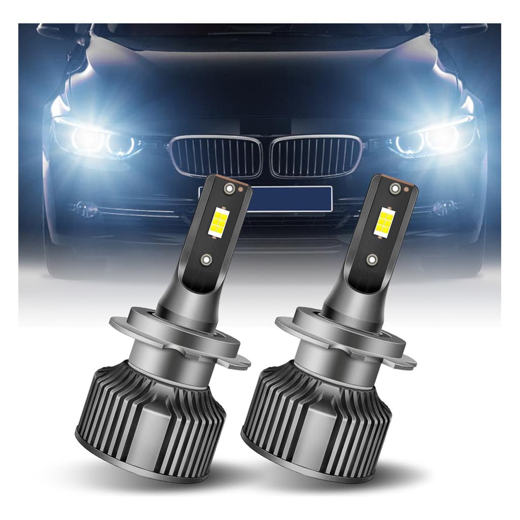 Par Ultra Led Lampada Lâmpada Para Motocicleta A8 H4/H7 6000k 100w 10000lm