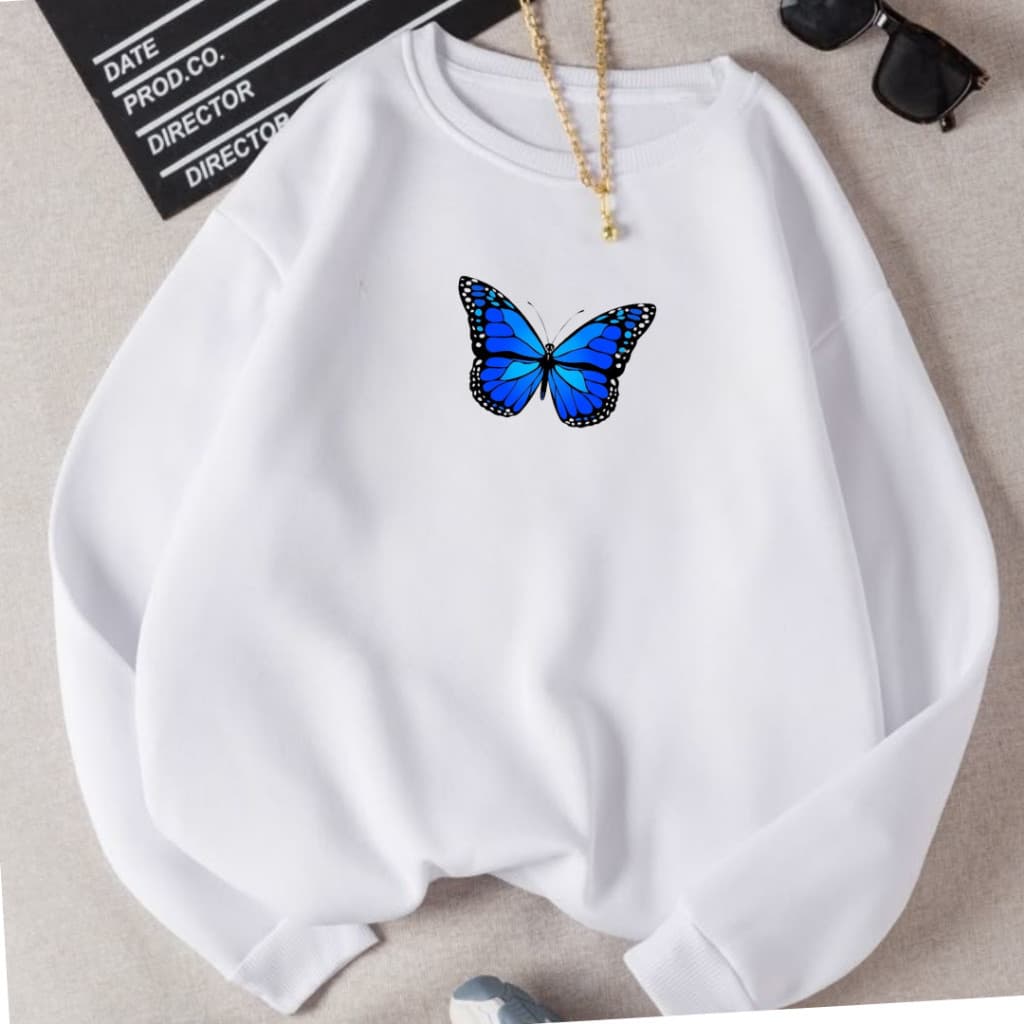 Moletom Feminino Moletom Retrô Gola Careca 100% Algodão  Blusa Frio Casaco