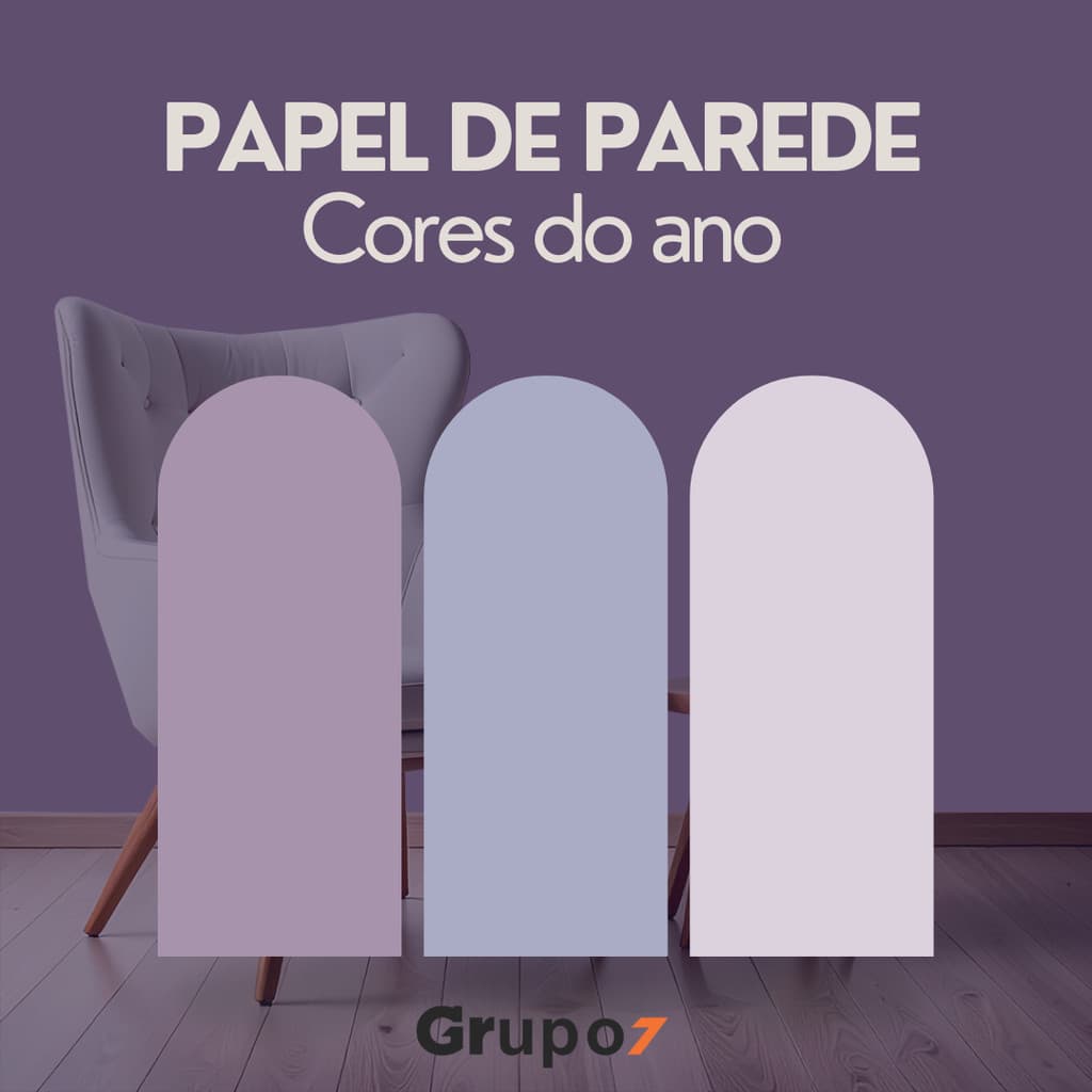 Papel de Parede Para Quarto Sala Decorativo Degrade Roxo Moderno Autocolante Lavável Cozinha